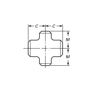 Croix soudée bout à bout