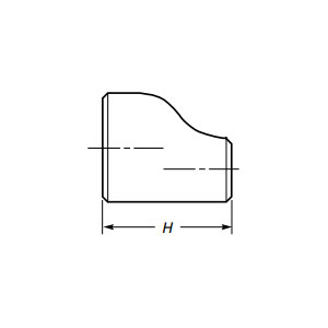 Réducteur excentrique à souder bout à bout