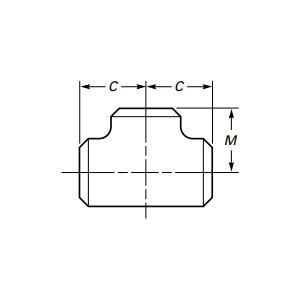 Té égal soudé bout à bout
