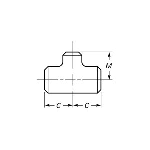 Té réducteur de soudure bout à bout